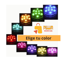 Luz LED Resistente al Agua, redondo - colores.